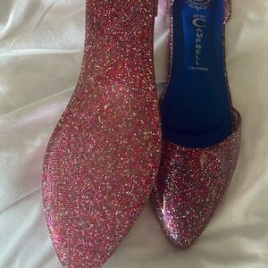 Jeffrey Campbell sparkly jelly flats